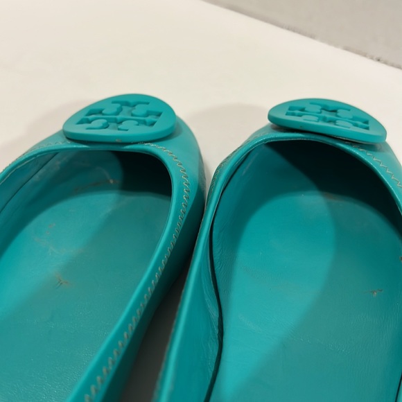 Tory Burch Turquoise Minnie Ballerina Flats 7.5 - Picture 16 of 17